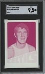 1972 Topps #110 John Havlicek 9 card progressive proof.